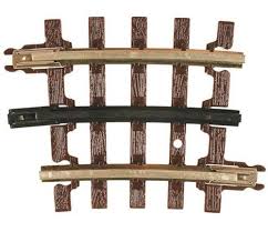 Premium Nickel Silver Track (Brown Ties)
The scale-sized plastic brown track ties have a wood grain, the tie-plates have spikes, and the rail joiners have the bolt detail of real track.
To add to the realism, the center rail is blackened.
4 pcs./blister
4 pcs./package.
